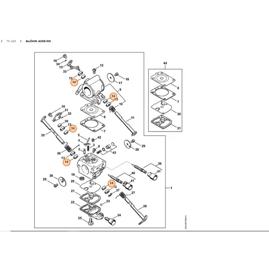 STIHL Pierścień uszczelniający 4238 122 3600